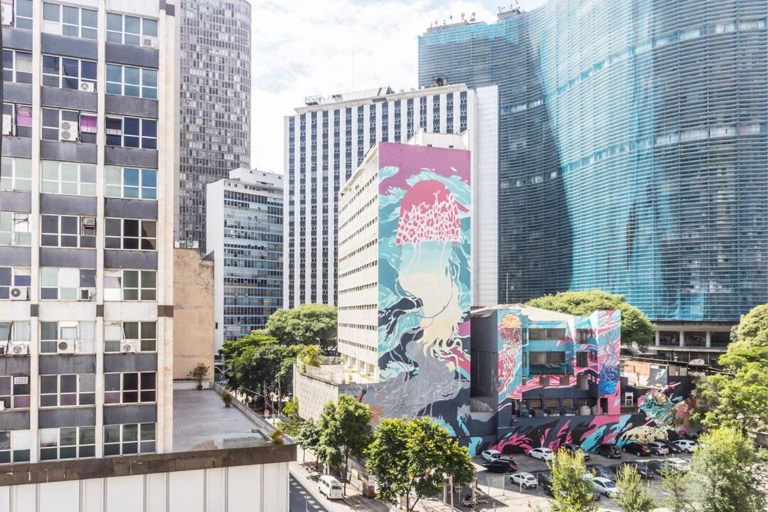 Apto No Cartao Postal Da Cidade De 圣保罗 外观 照片